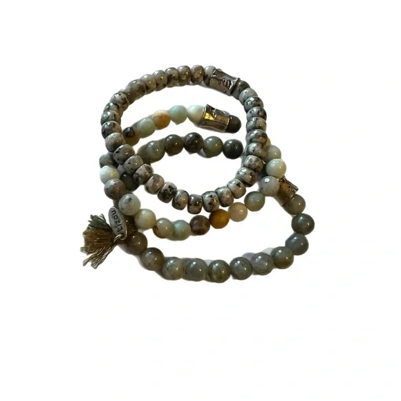 Lizou Set of Three Earth-tone Bracelets - Picture 3 of 7